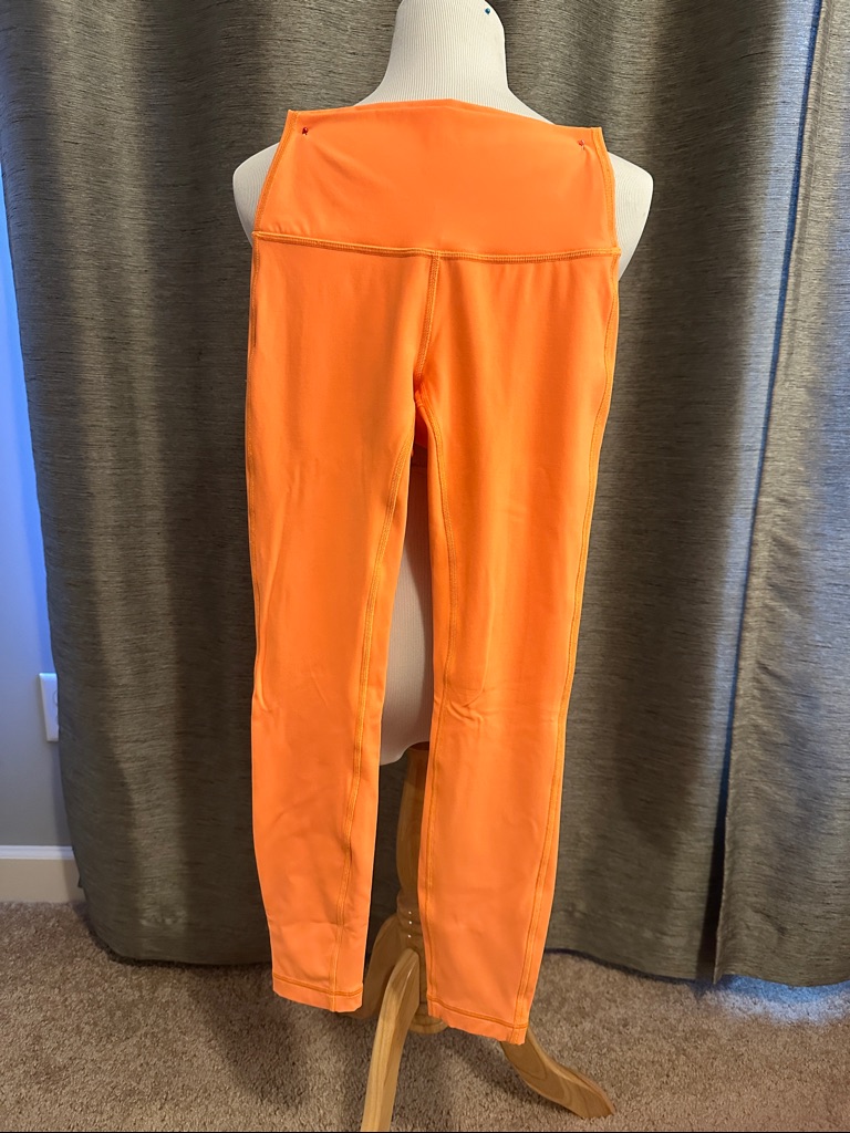 Lululemon Athletica Bright Orange Leggings
